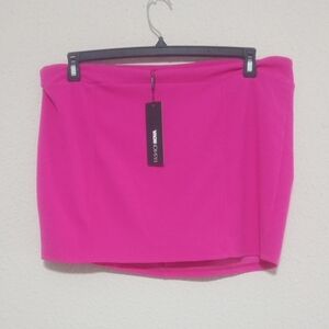 Fashion Nova Vibrant Pink Mini Skirt
